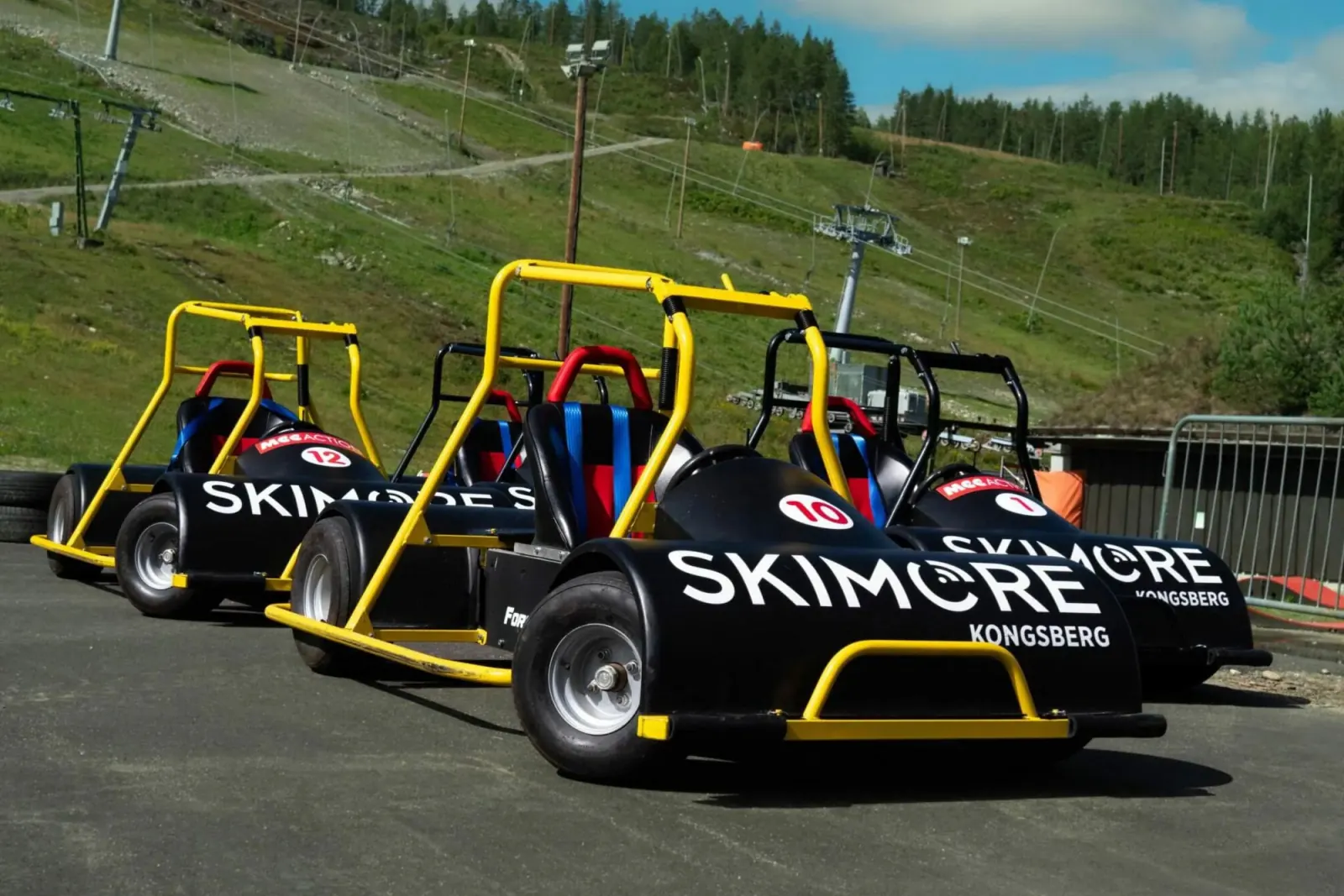 Formula G racing karts at Skimore Kongsberg